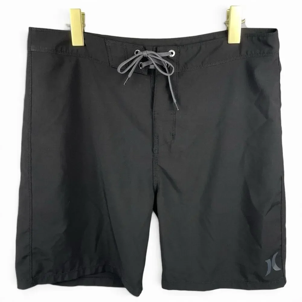 Hurley Men's Board Shorts Swim Trunks Black 32 (fits up to 34)